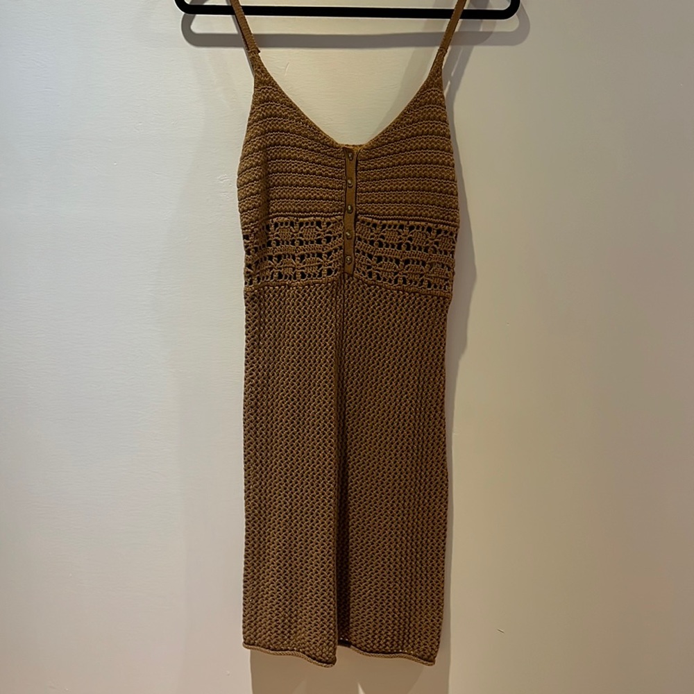 Crochet knit dress